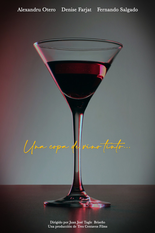 A glass of red wine... poster