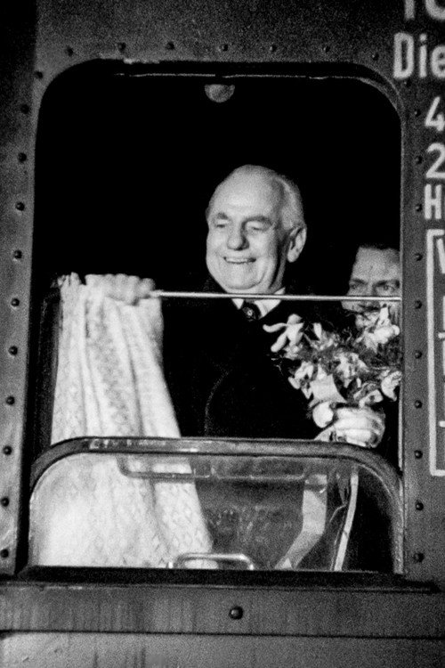The President of the GDR Wilhelm Pieck in Warsaw poster