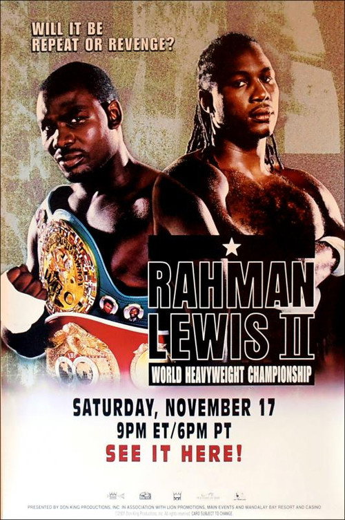 Hasim Rahman vs. Lennox Lewis II poster