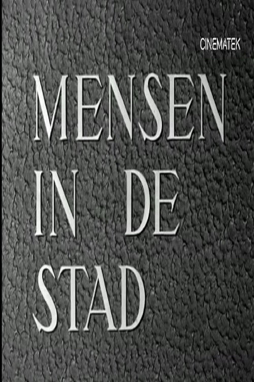 Mensen in de stad poster