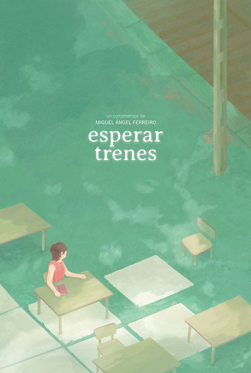 Esperar trenes poster