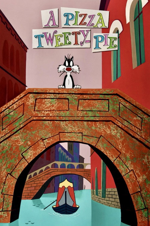 A Pizza Tweety-Pie poster