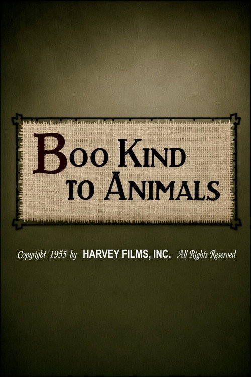 Boo Kind to Animals poster