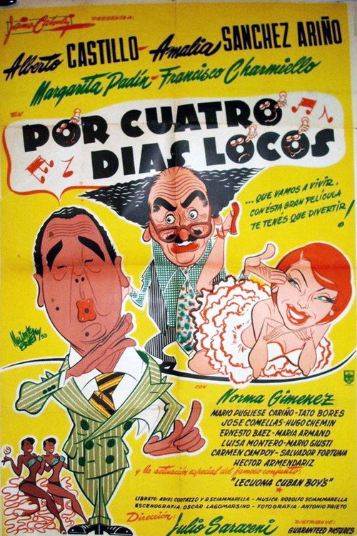 Por cuatro días locos poster