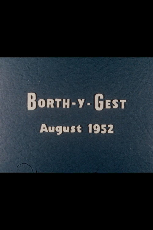 Borth-y-Gest: August 1952 poster