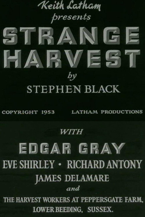 Strange Harvest poster