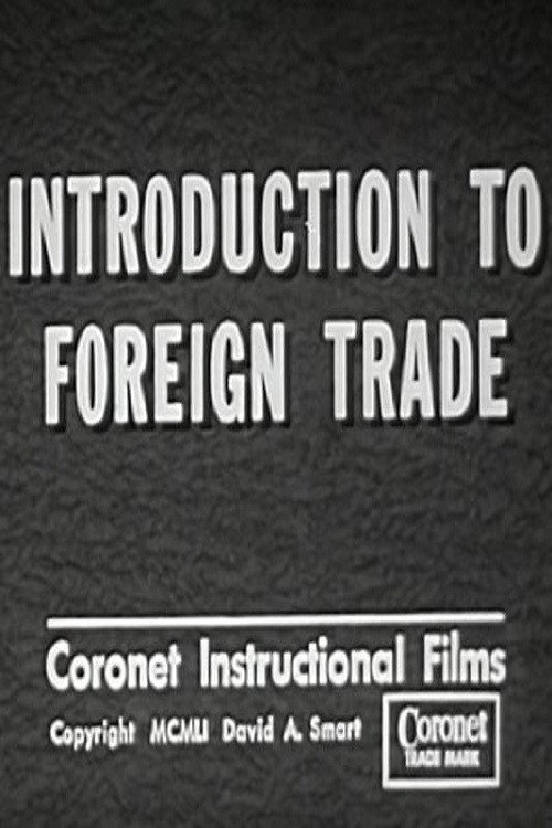 Introduction To Foreign Trade poster