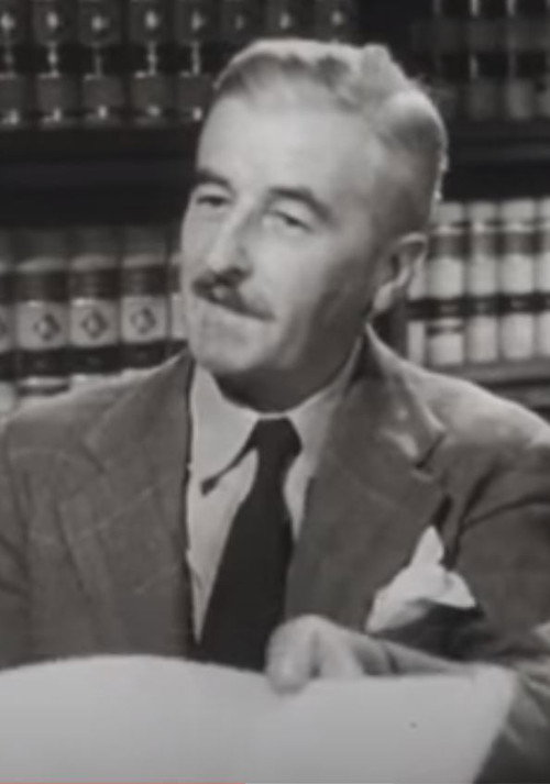William Faulkner on his native soil in Oxford, Mississippi poster