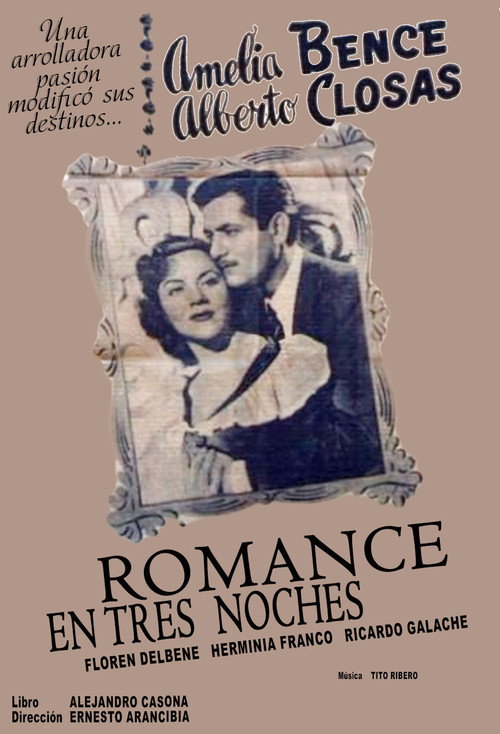Romance en tres noches poster