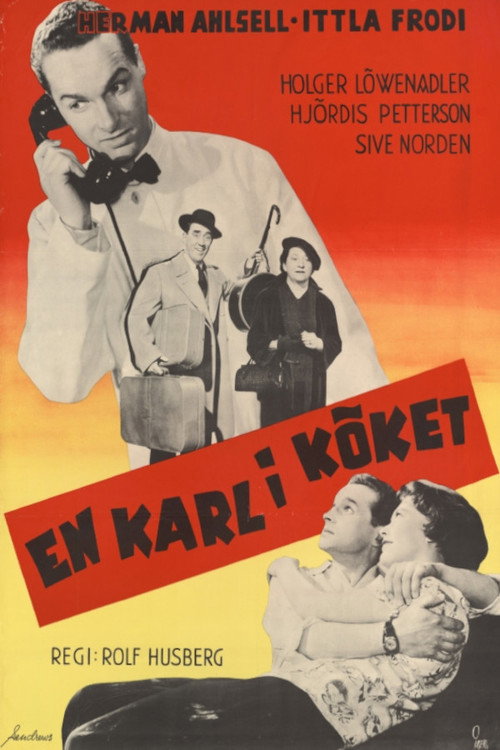 En karl i köket poster