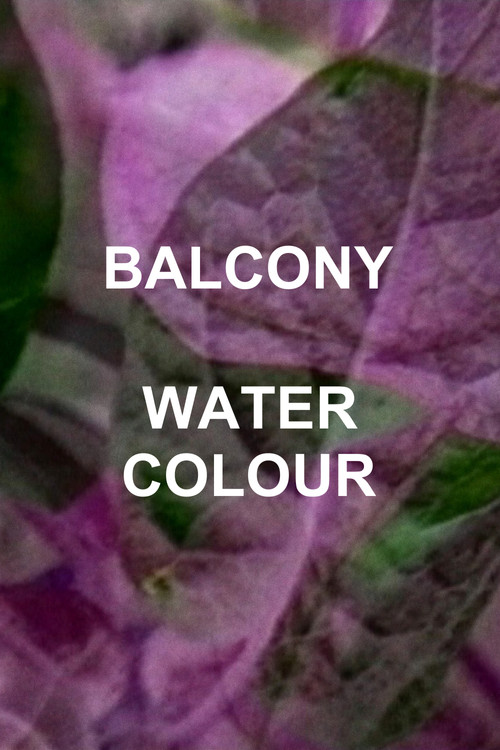 Balcony Water Colour poster