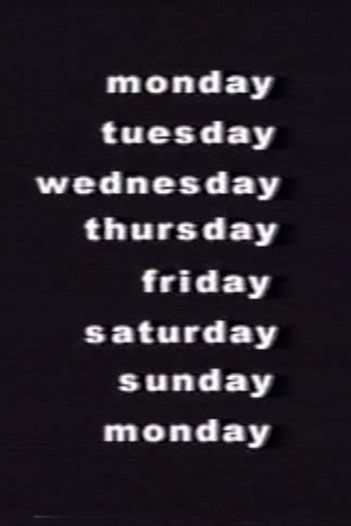 monday tuesday wednesday thursday friday saturday sunday monday poster