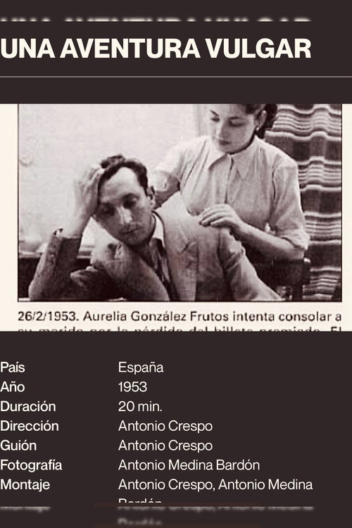 Una aventura vulgar poster