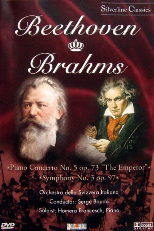 Beethoven & Brahms: Piano Concerto No. 5 Op. 73, Symphony No. 3 Op. 90 poster