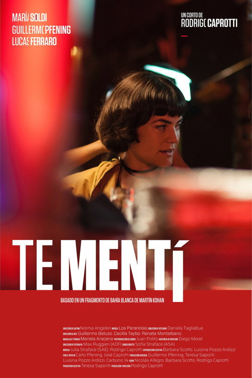Te mentí poster