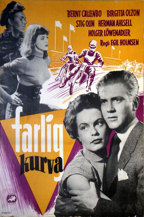 Farlig kurva poster