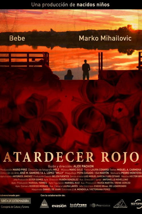 Atardecer rojo poster