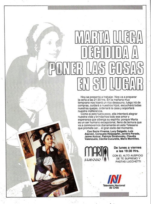Marta a las ocho poster