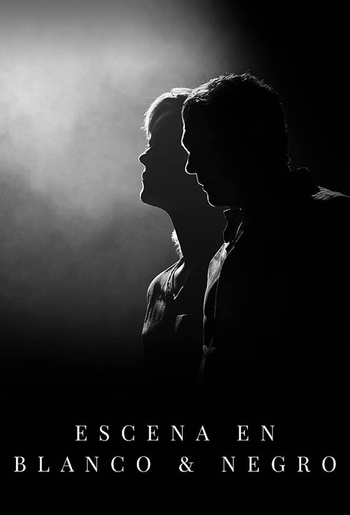 Escena en blanco y negro poster
