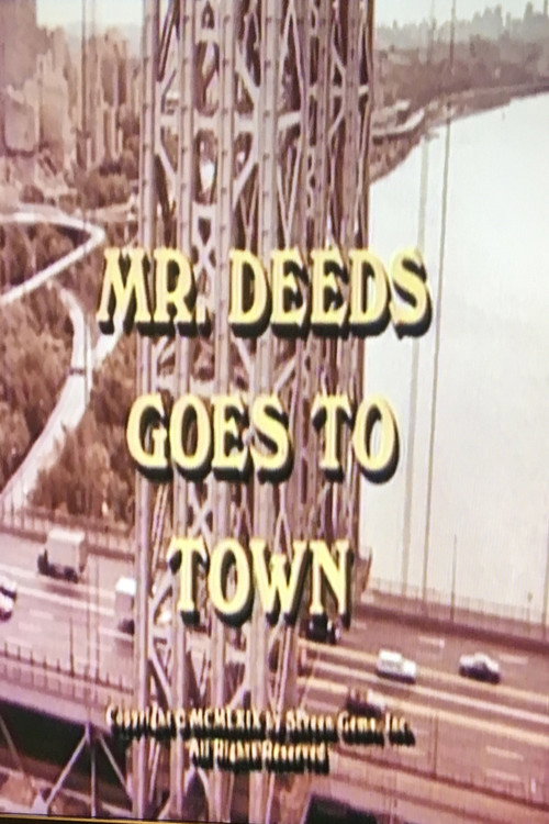 Mr. Deeds Goes to Town poster