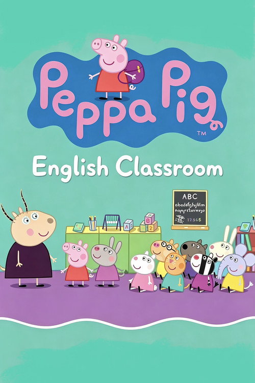 Peppa Pig English Classroom poster