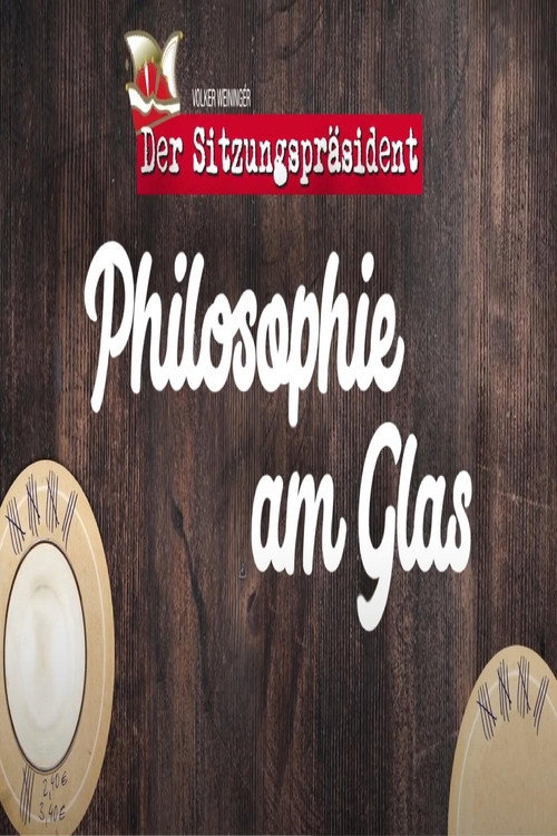 Philosophie am Glas poster