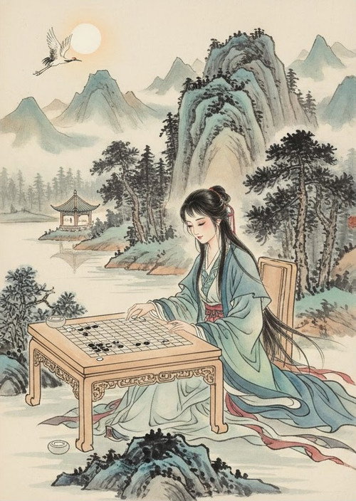 一只野生职业女棋手的AI围棋复盘课程 poster