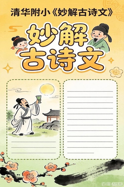 清华附小《妙解古诗文》 poster