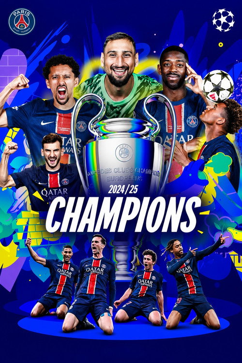 UEFA Champions League 2024-2025 (PSG) poster