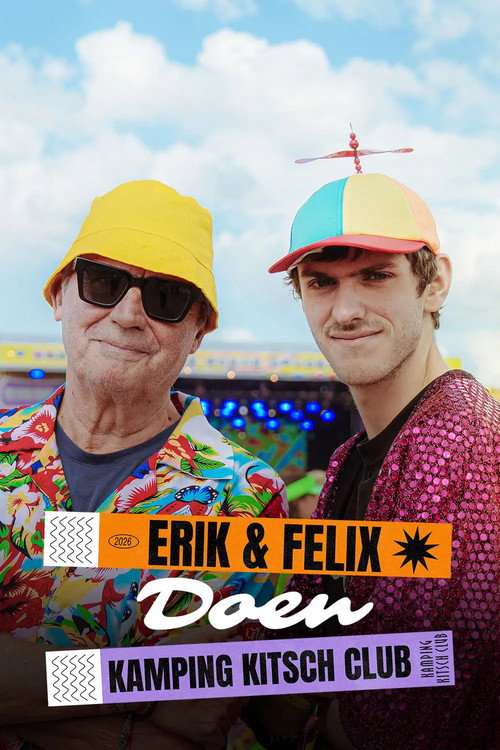 Erik & Felix doen Kamping Kitsch poster