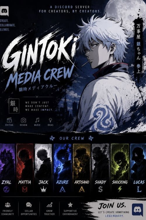 Gintoki Media Crew poster