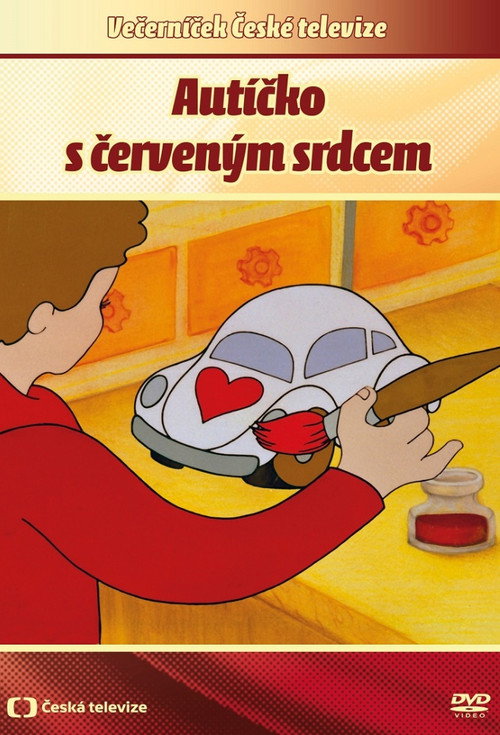 Autíčko s červeným srdcem poster