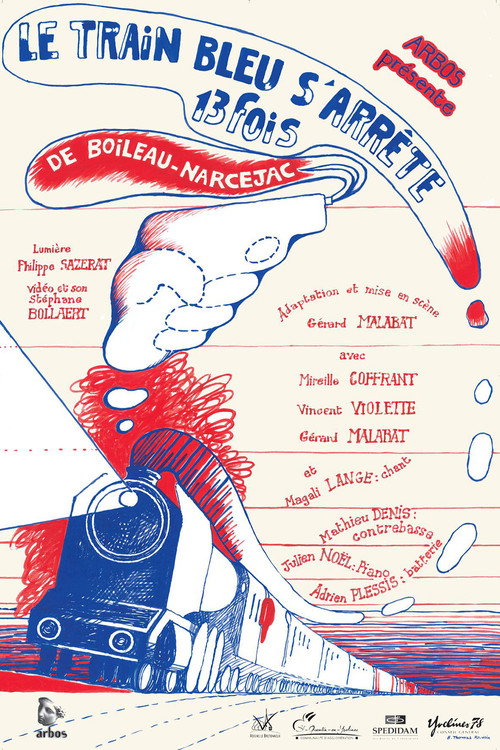 Le Train Bleu s'arrête 13 fois poster